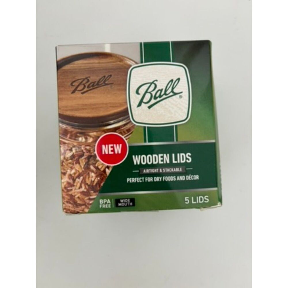 Ball Brand Wooden Lids for mason jars 5 lids